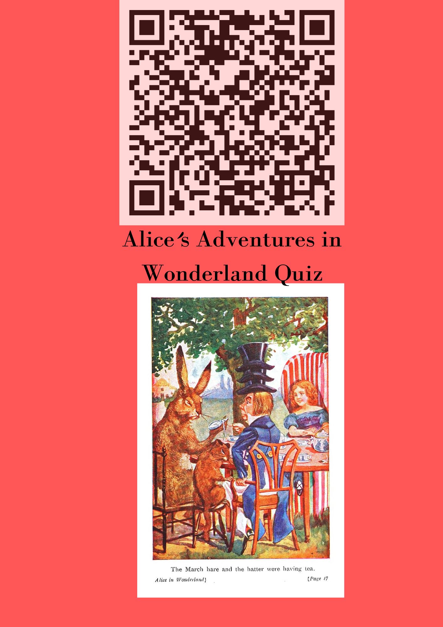 טריוויה "הרפתקאות אליס בארץ הפלאות"